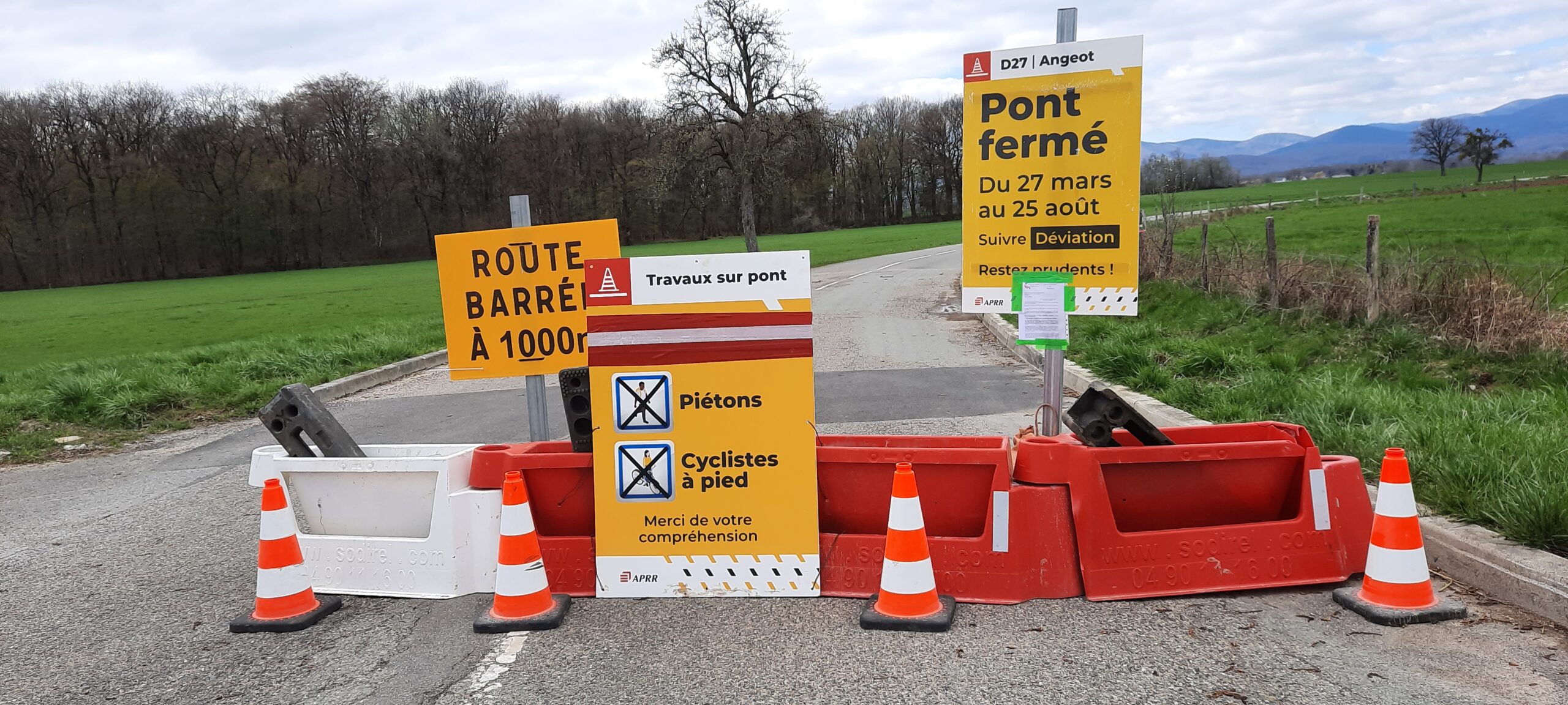 Lire la suite à propos de l’article Travaux sur le pont de l’autoroute avant Angeot