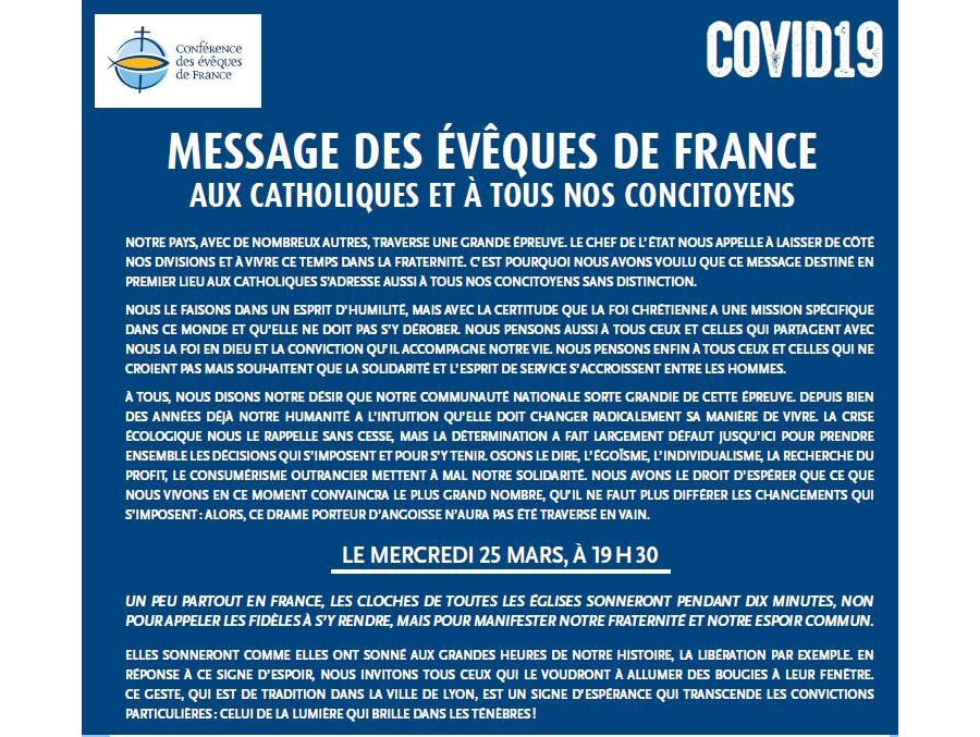 Message des Évêques de France